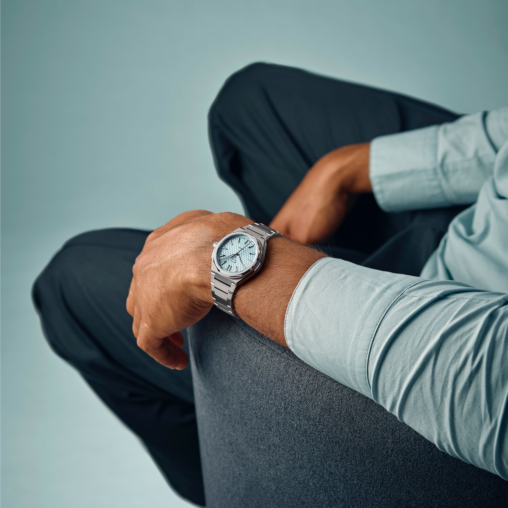 The Twelve  36mm|Glacier Blue|Steel Bracelet