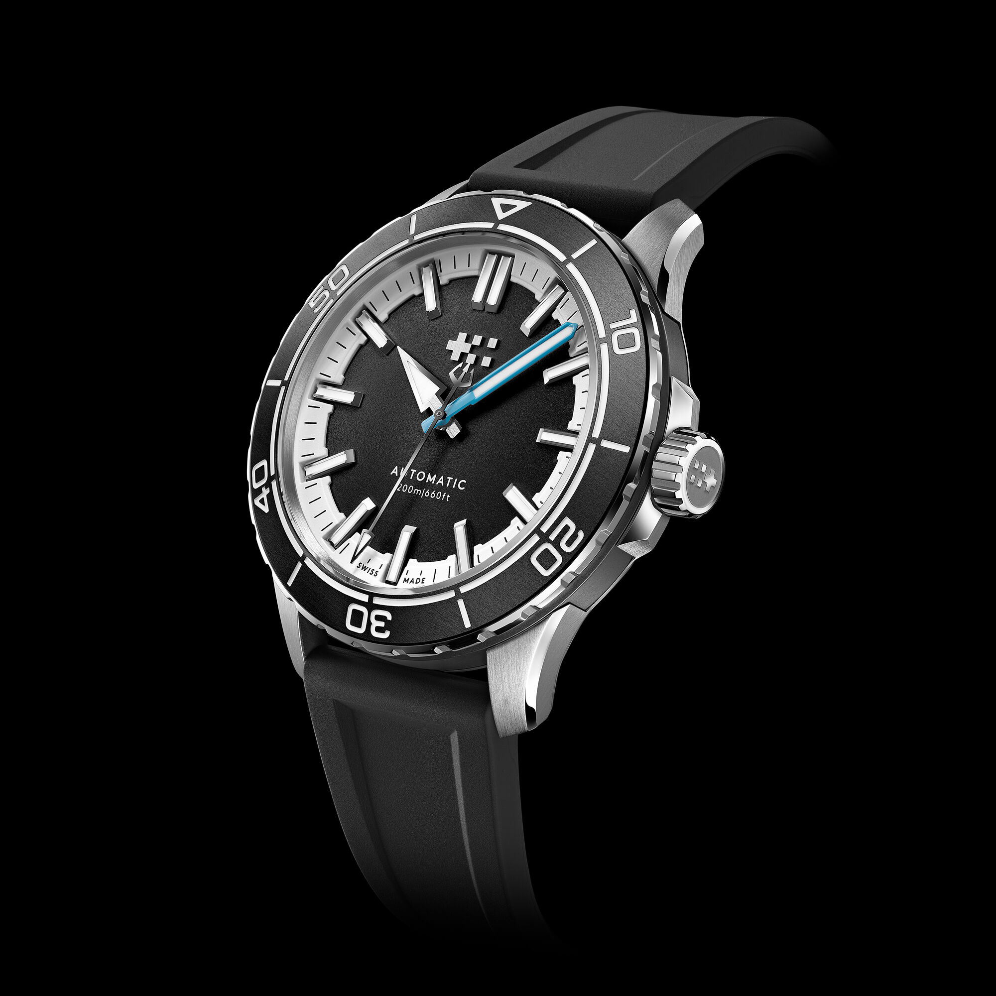 C60 Trident Reef  44mm|Galaxea Black|Black Aquaflex Rubber