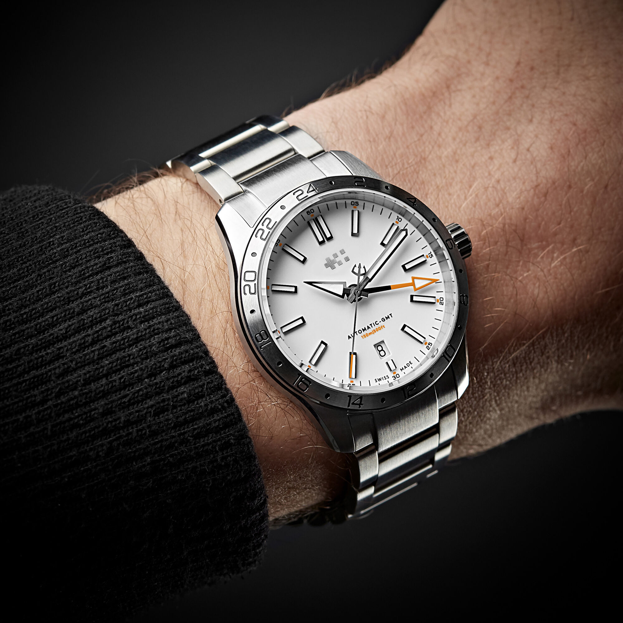 C63 Sealander GMT  39mm|White/Silver|Bader Bracelet