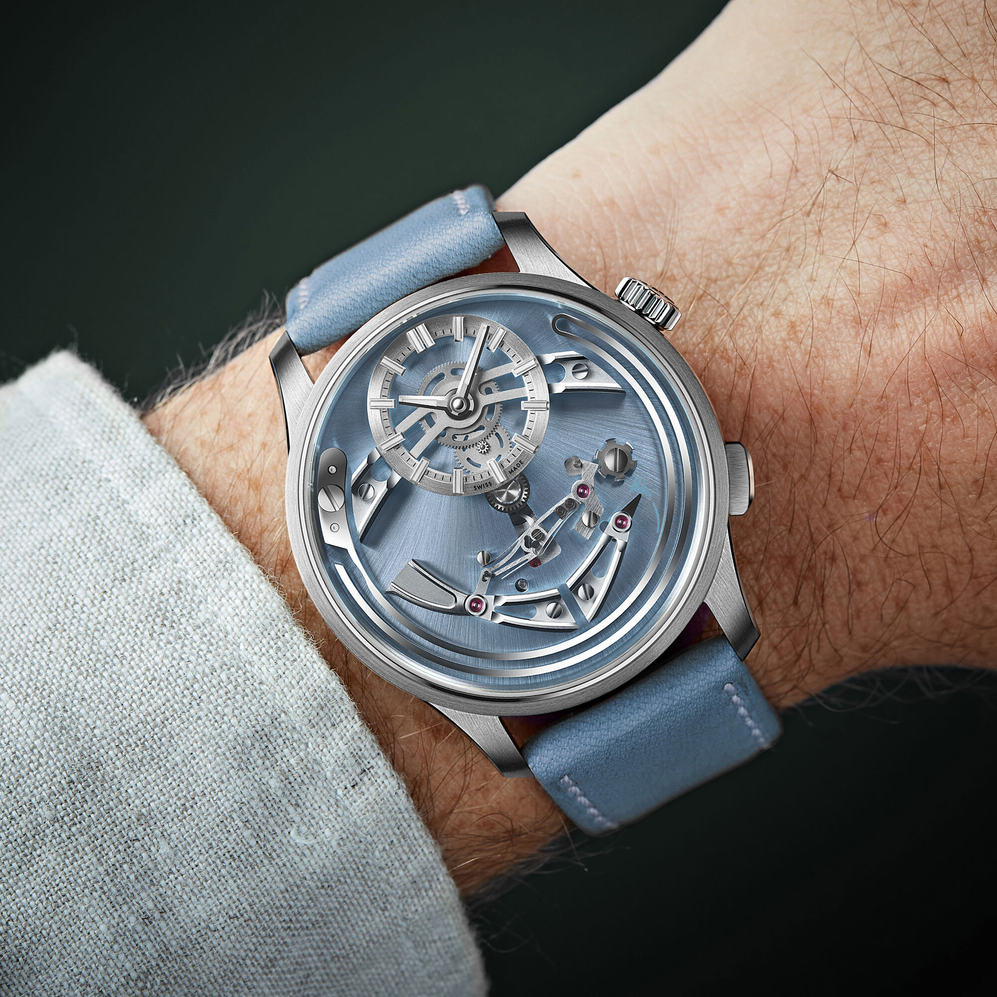 C1 Bel Canto Cielo|Light Blue Vacona Leather