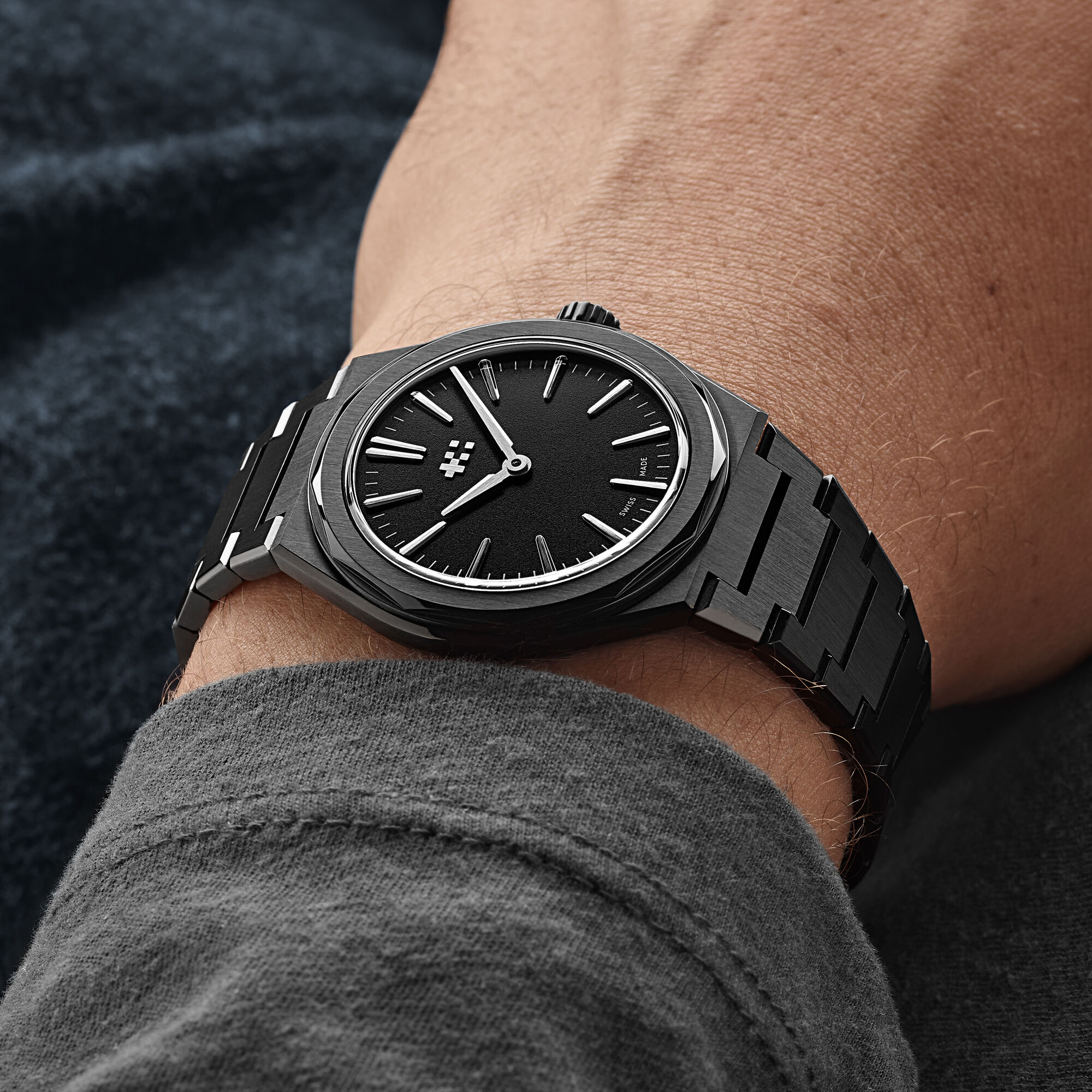 The Twelve 660  BLK|Steel Bracelet
