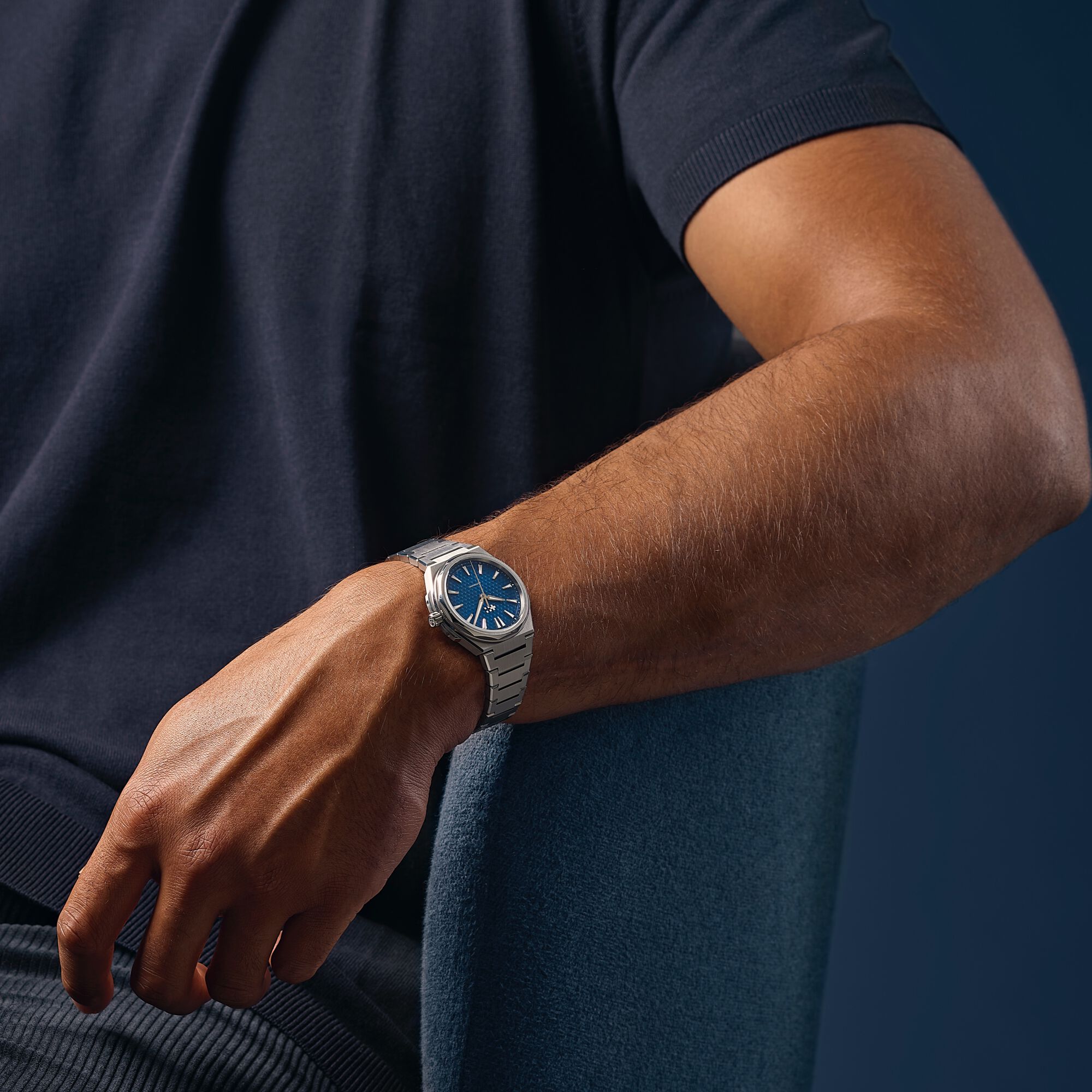 The Twelve  36mm|Nordic Blue|Steel Bracelet