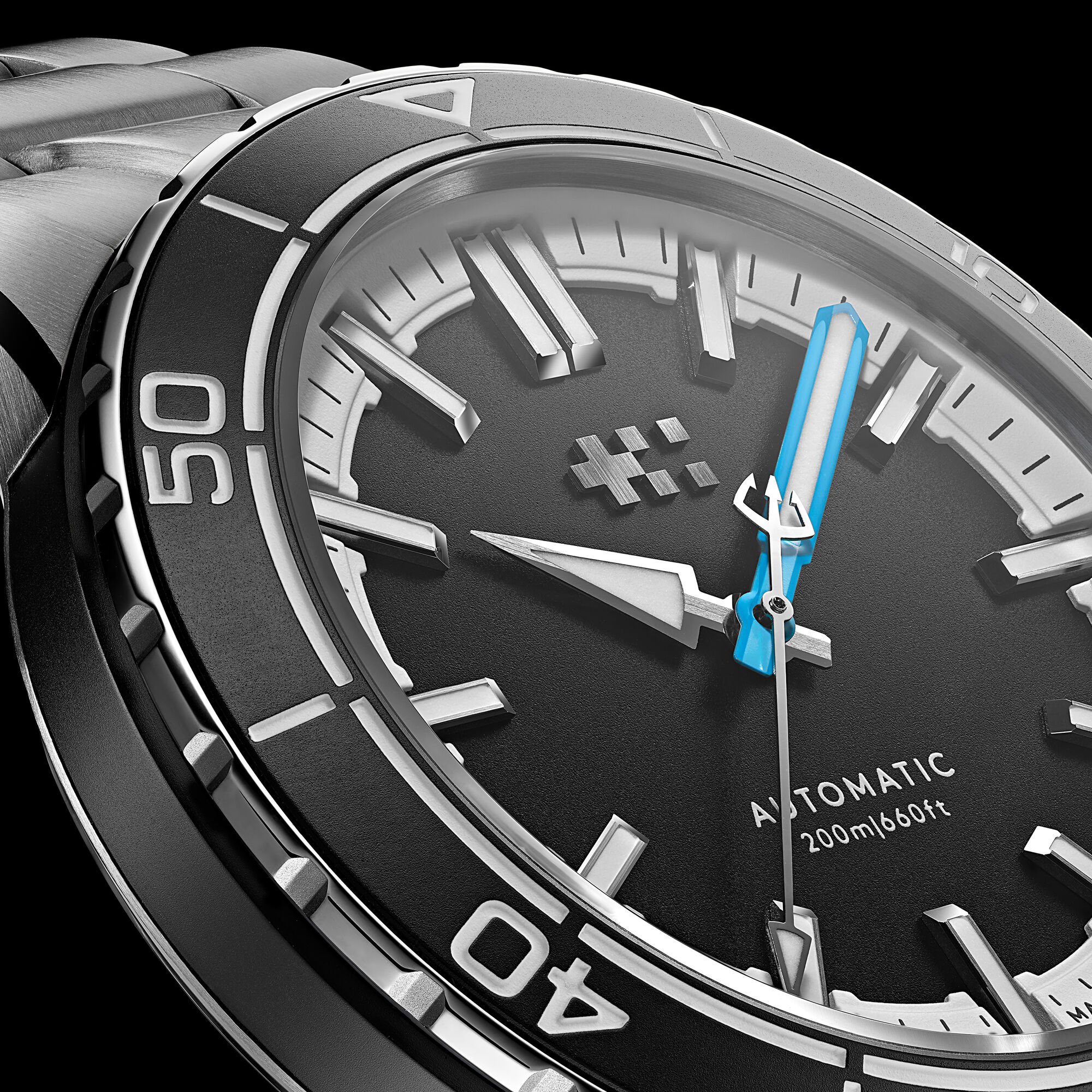 C60 Trident Reef 41mm|Galaxea Black|Black Aquaflex Rubber