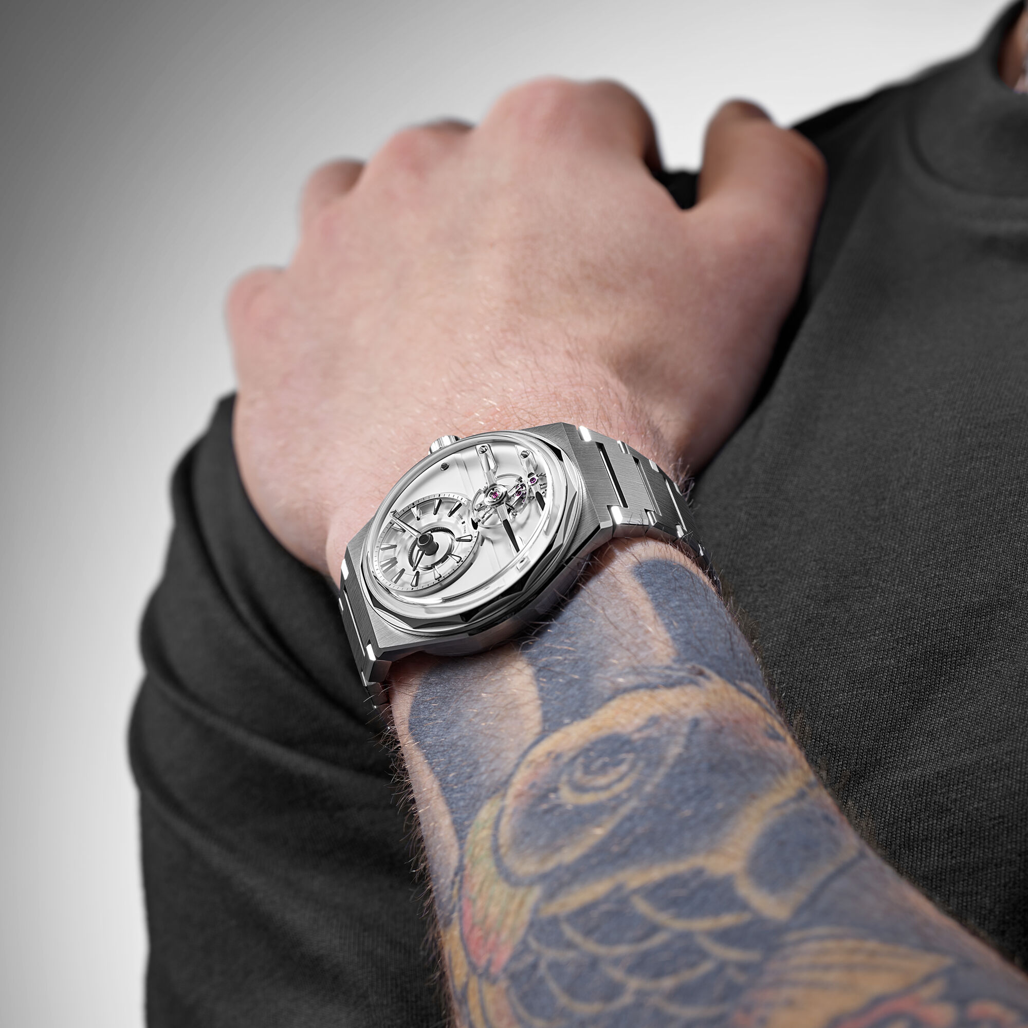 The C12 Loco  Alabaster White|Steel Bracelet