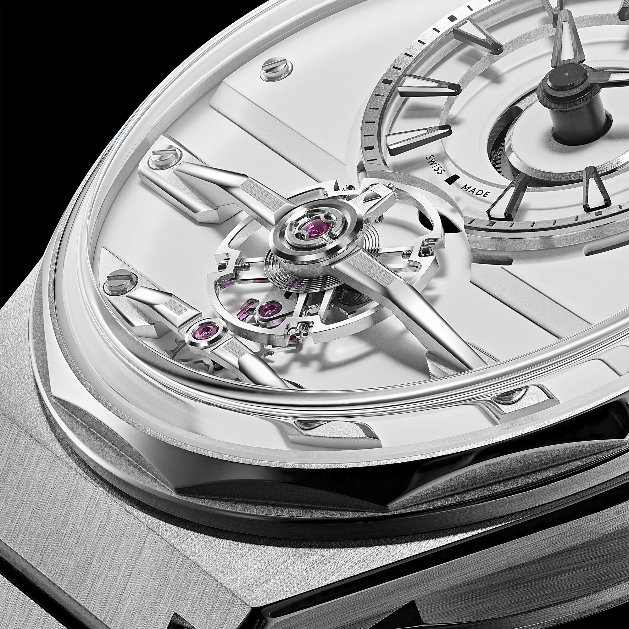 The C12 Loco  Alabaster White|Steel Bracelet