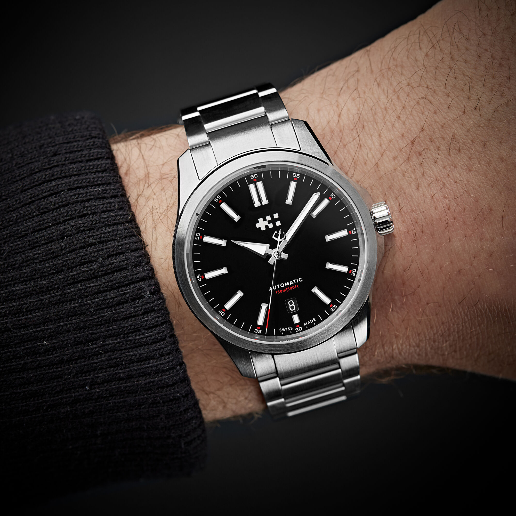 C63 Sealander Automatic  Black/Silver|Bader Bracelet