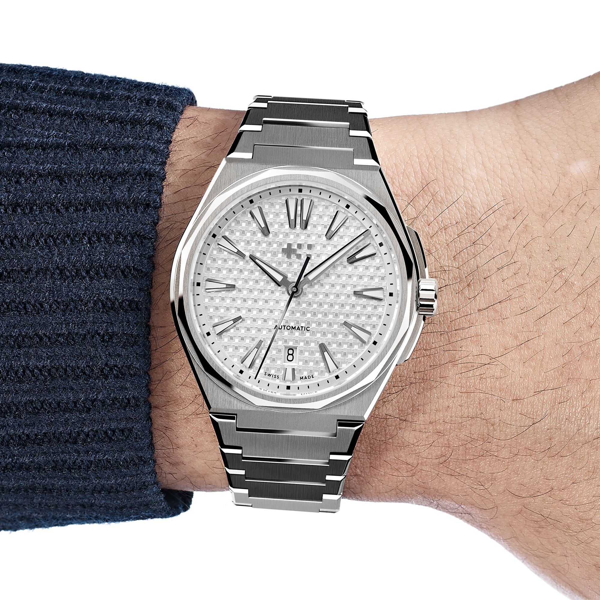 The Twelve  40mm|White|Steel Bracelet