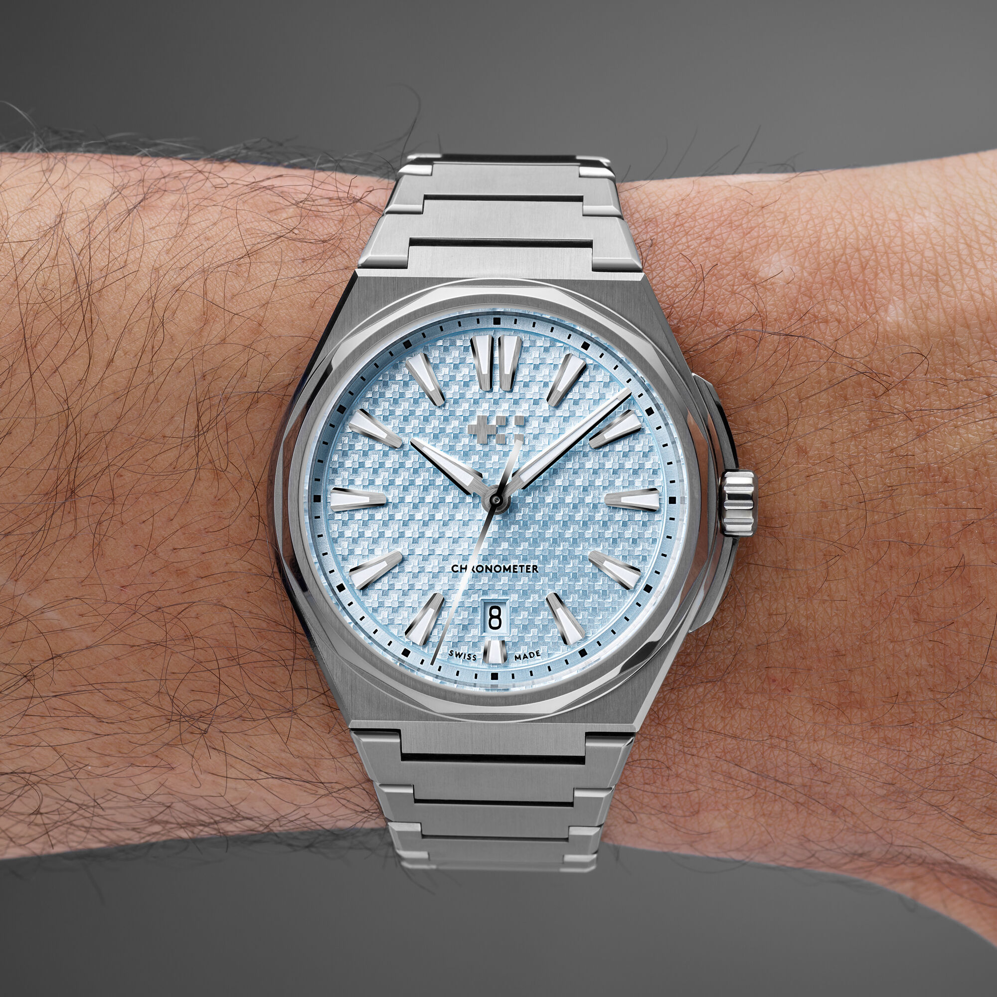 The Twelve 40 (Ti)  Glacier Blue|Titanium Bracelet
