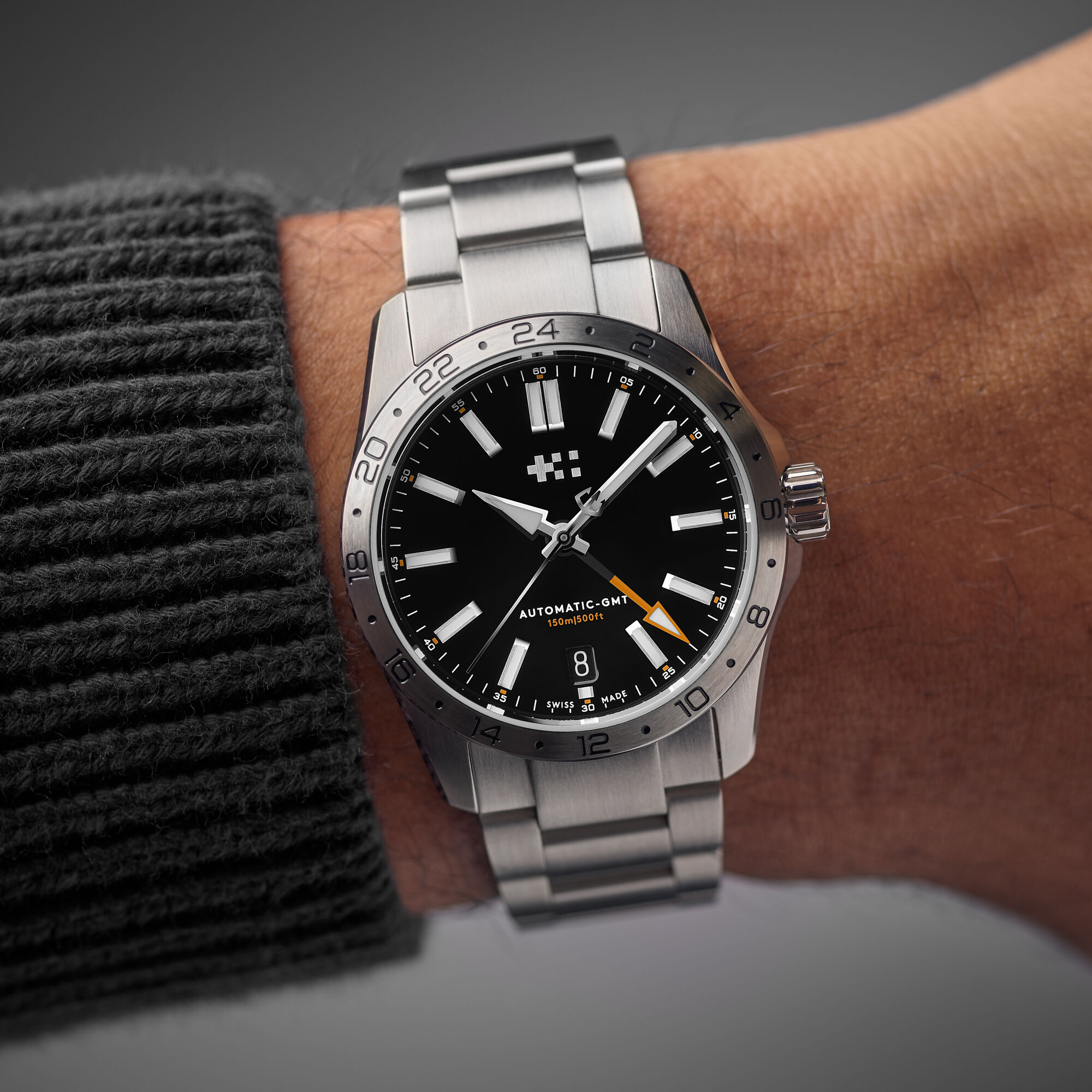 C63 Sealander GMT 36 36mm|Black/Silver|Bader Bracelet