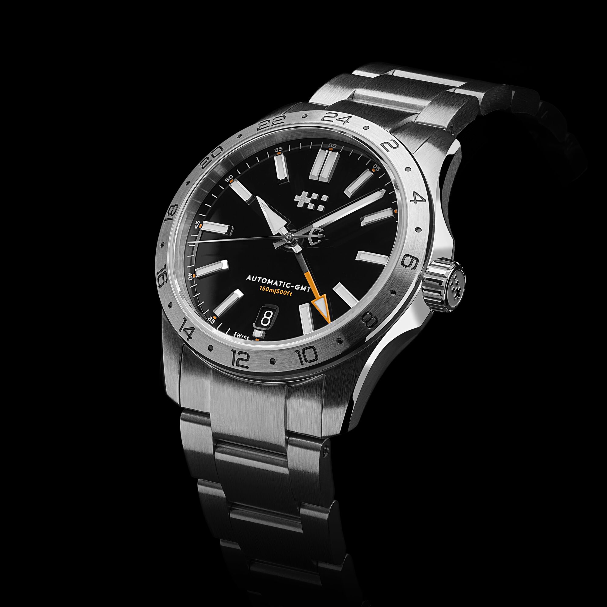 C63 Sealander GMT 36 36mm|Black/Silver|Bader Bracelet
