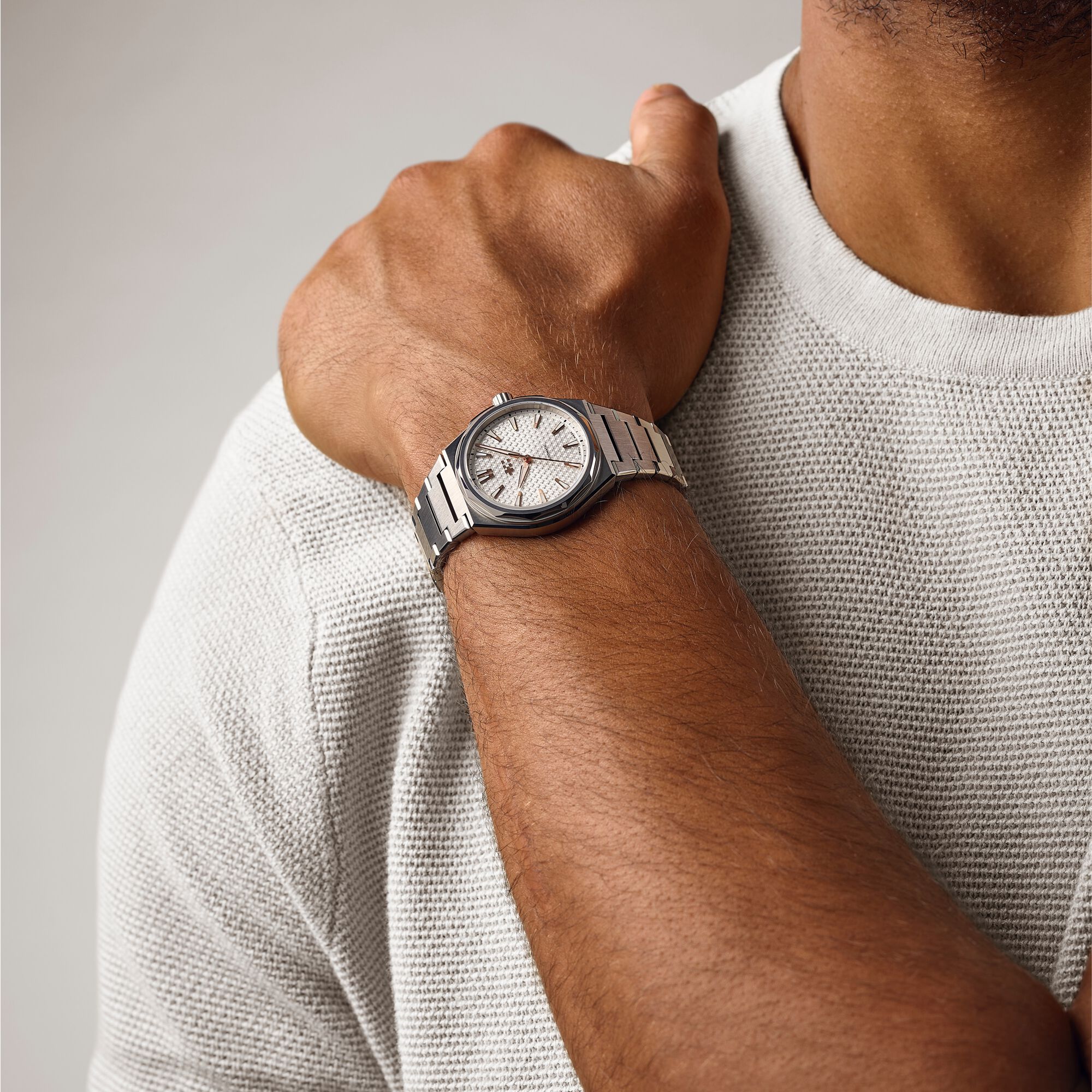 The Twelve  36mm|White|Steel Bracelet