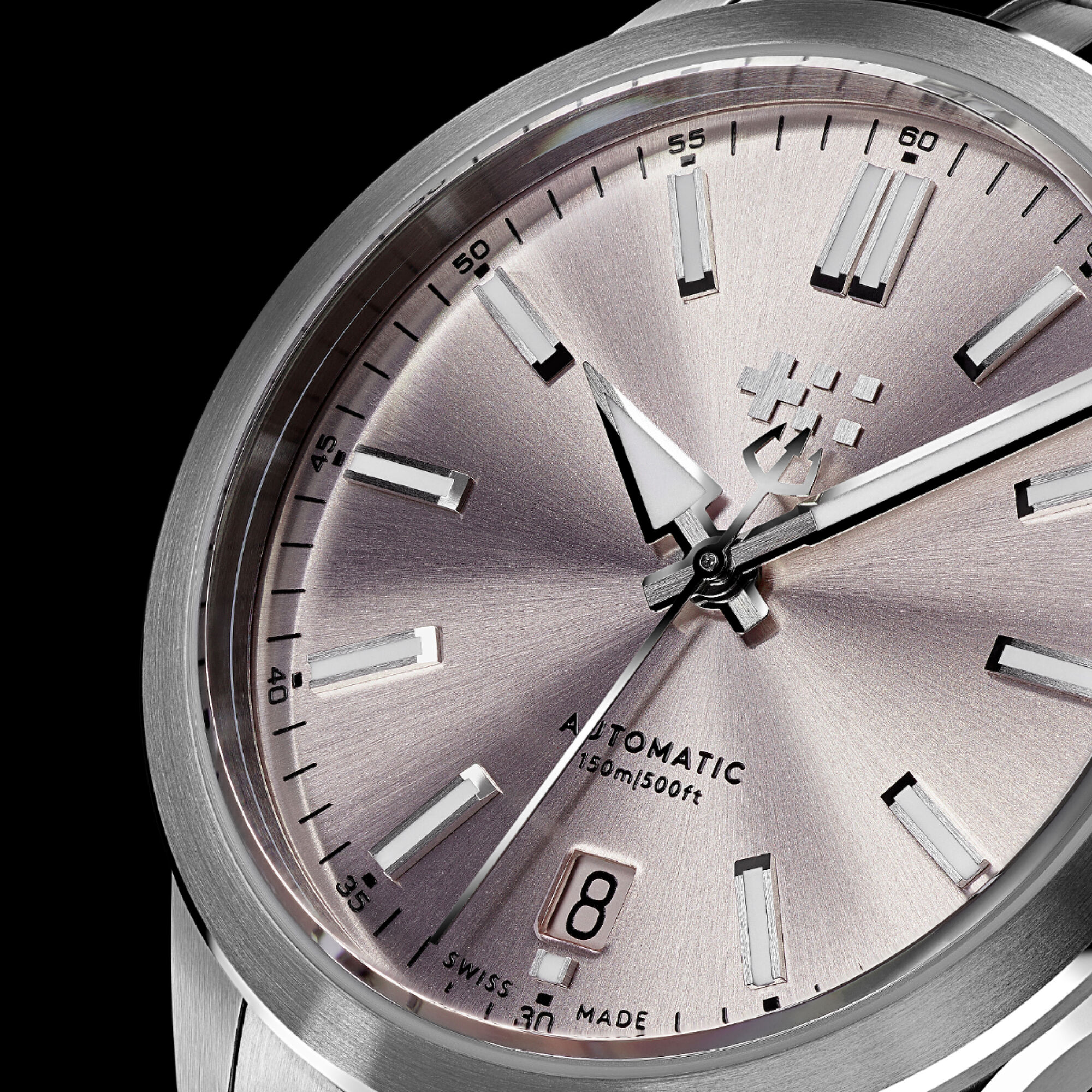 C63 Sealander Automatic Glasswing Pink/Silver|Consort Bracelet