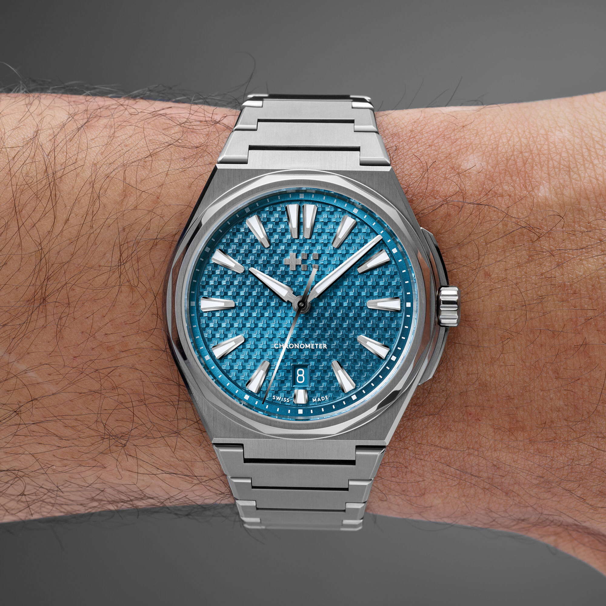 The Twelve 40 (Ti)  Fjord Blue|Titanium Bracelet