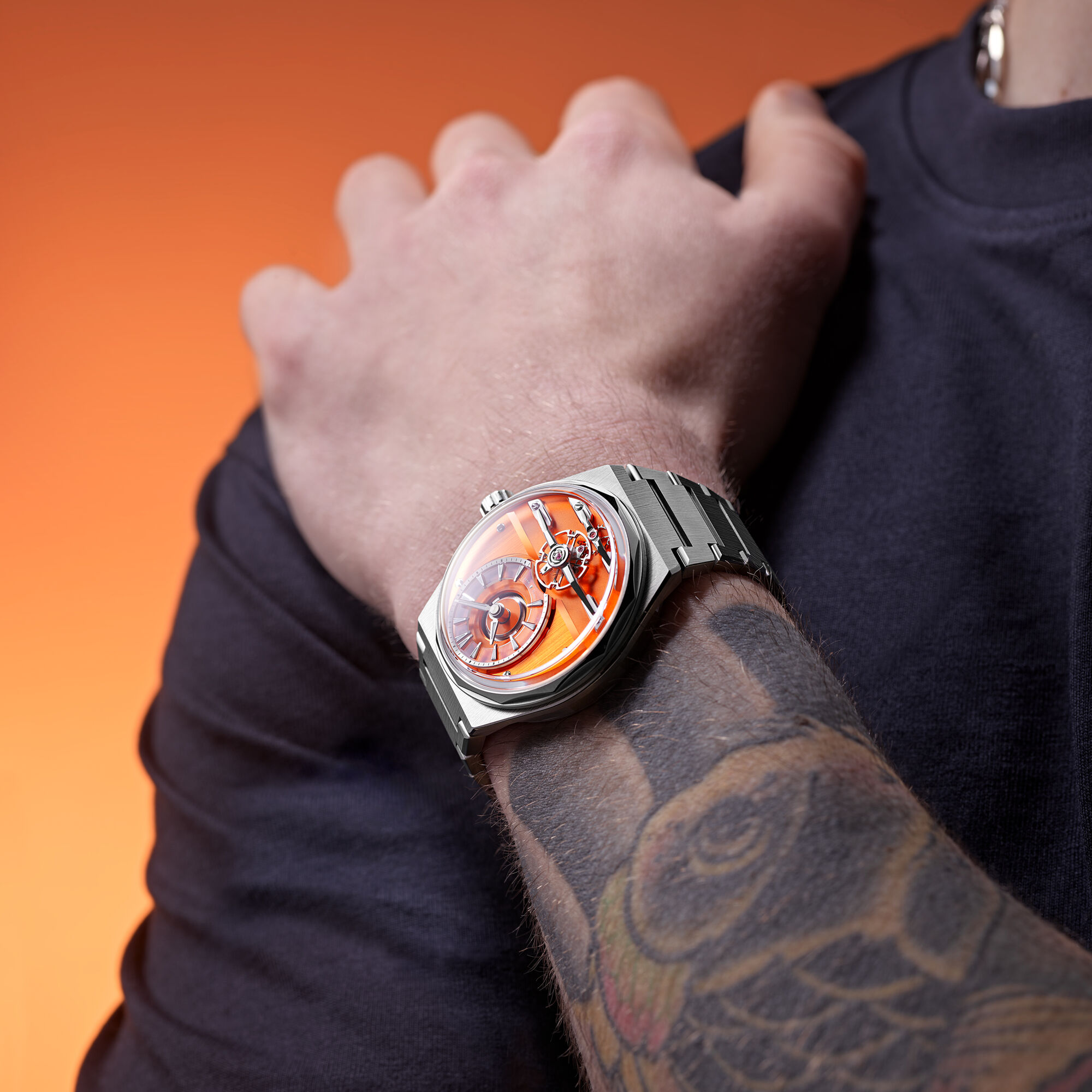 The C12 Loco Frisco Orange|Steel Bracelet