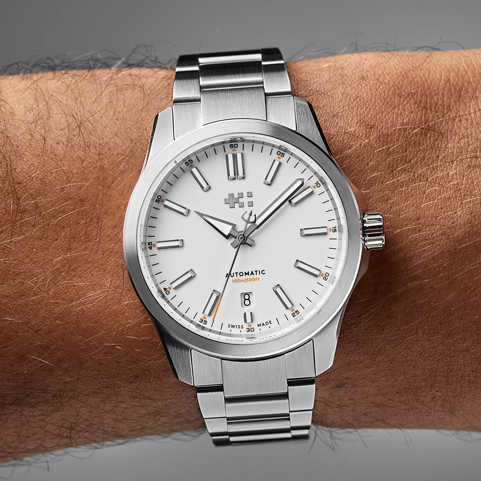 C63 Sealander Automatic  White/Silver|Bader Bracelet