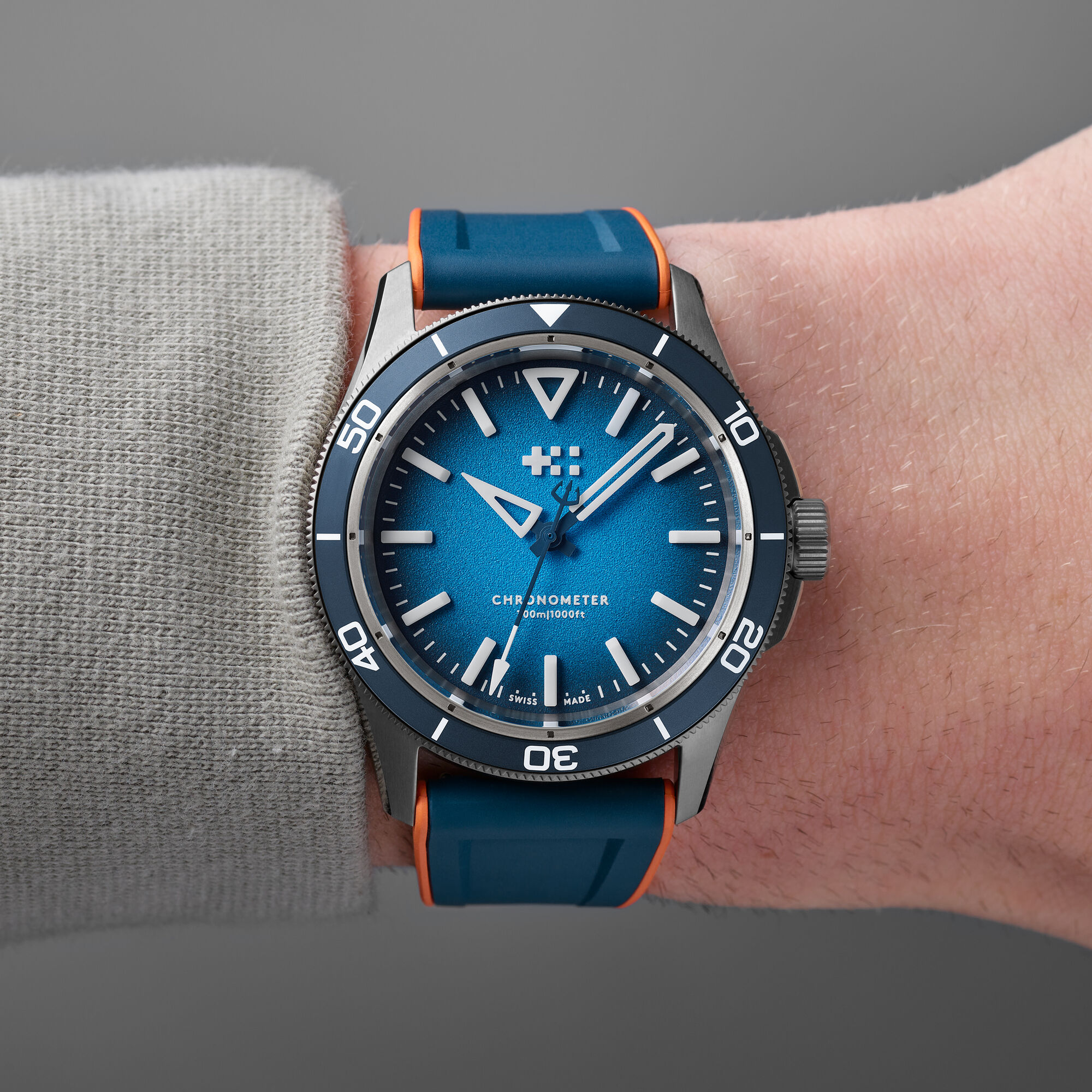 C60 Trident Lumi&egrave;re  Blue|Blue Orange Aquaflex Rubber