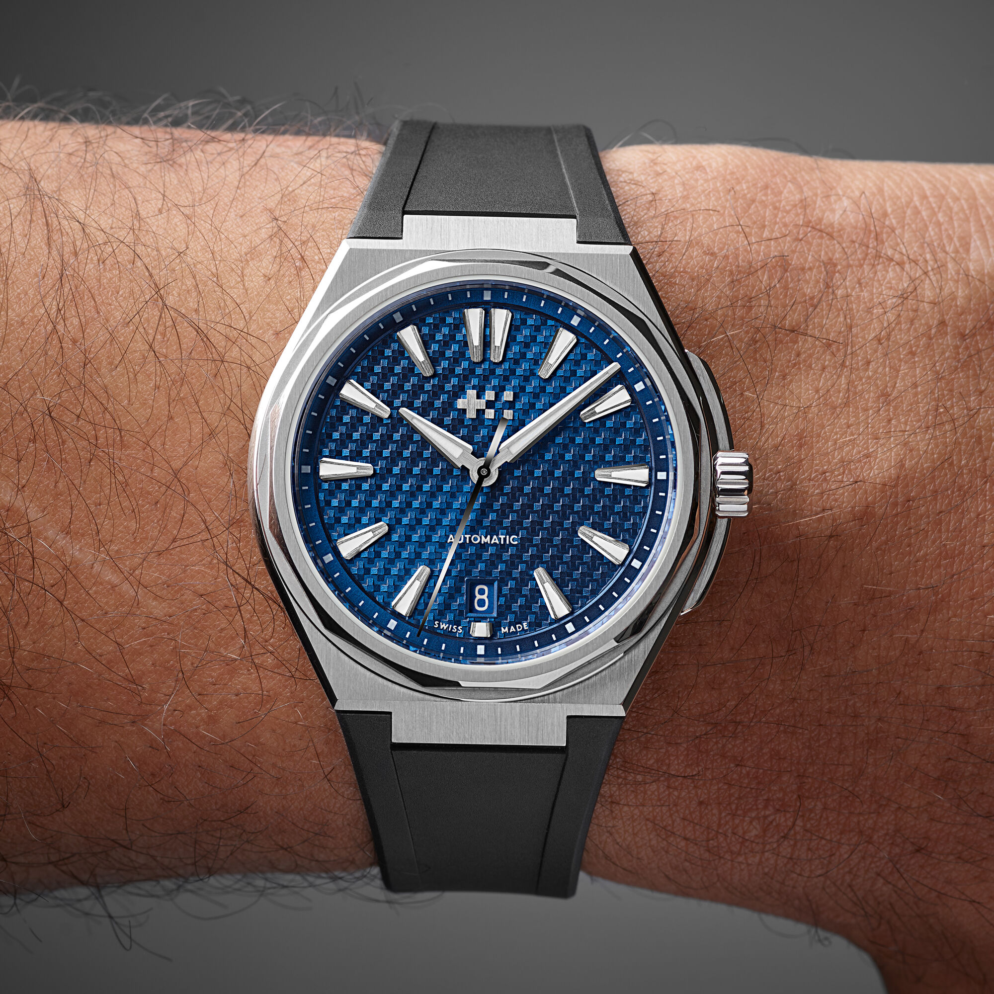 The Twelve  38mm|Nordic Blue|Black The Twelve Rubber