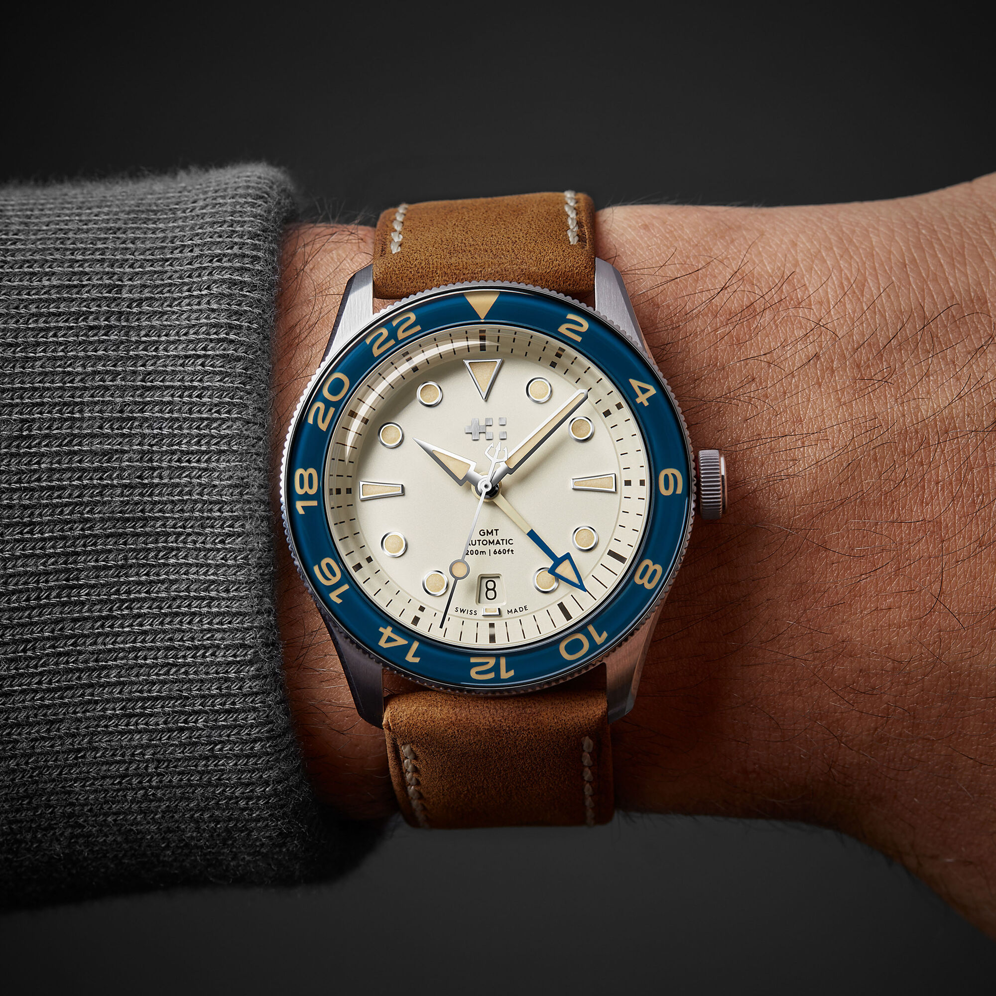 C65 Aquitaine GMT  Camel Vintage Oak Leather