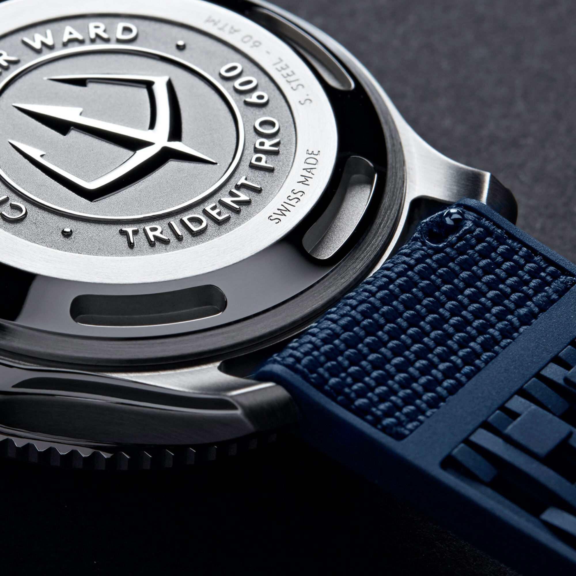 Hybrid Rubber  20mm|Blue hybrid rubber|Steel dress clasp