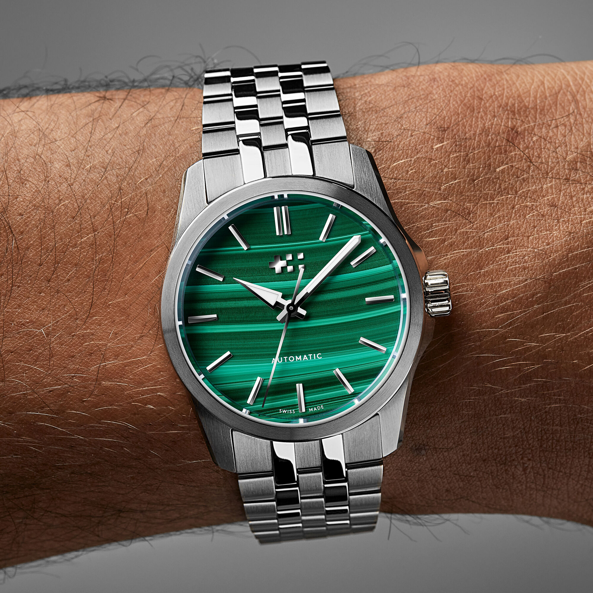 C63 Sealander Rocks  Malachite|Brown Seta Leather
