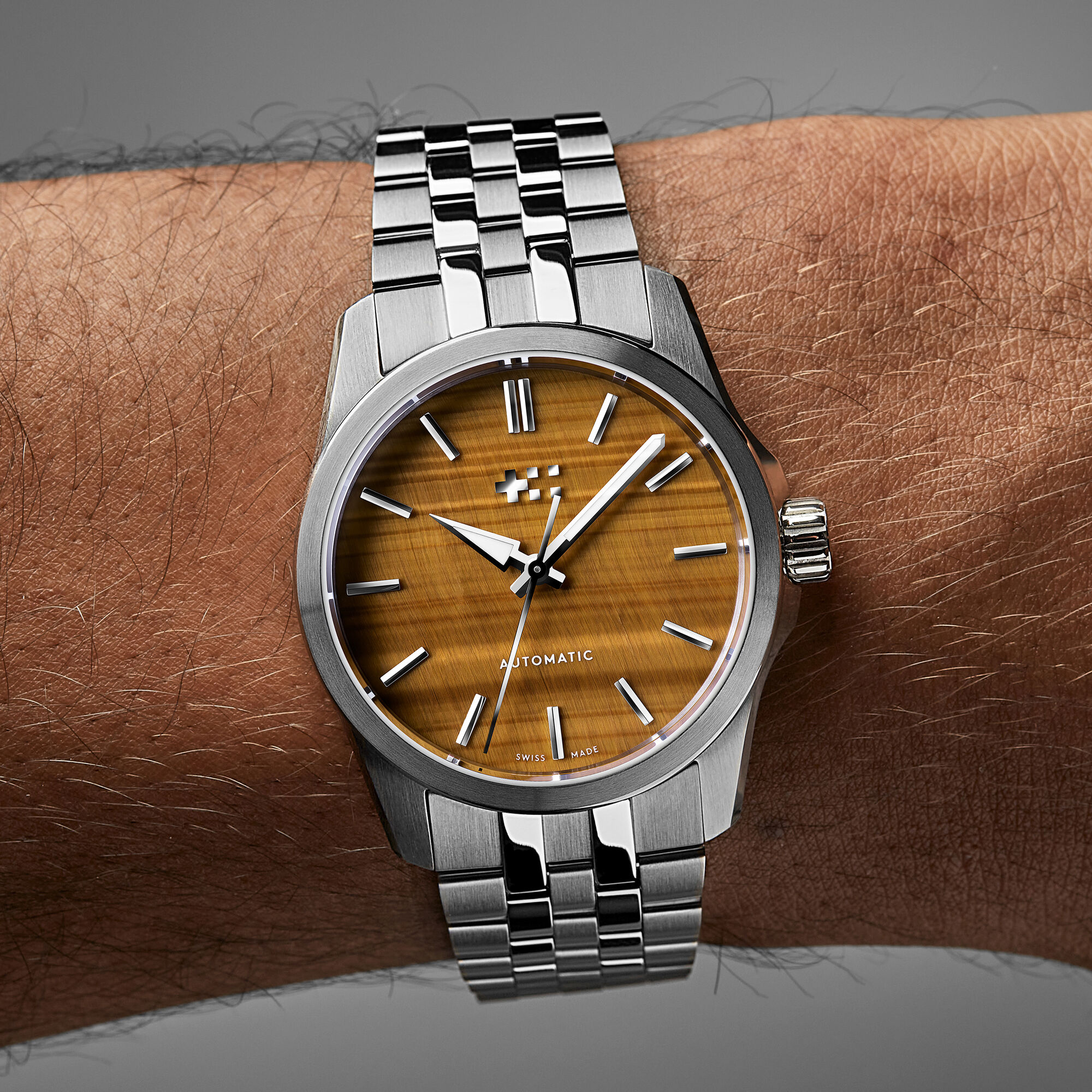 C63 Sealander Rocks  Yellow Tiger Eye|Brown Seta Leather