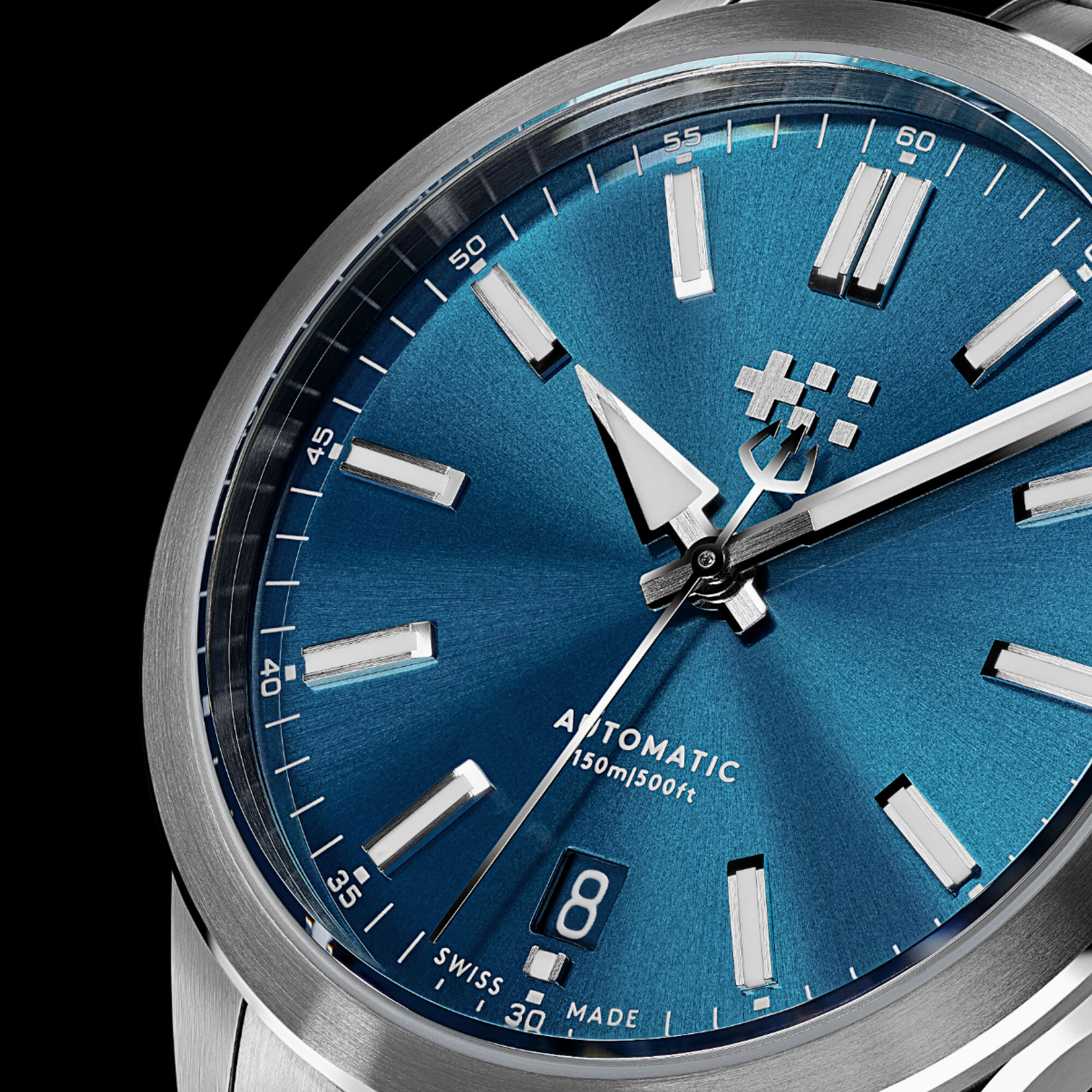 C63 Sealander Automatic  Morpho Blue/Silver|Bader Bracelet