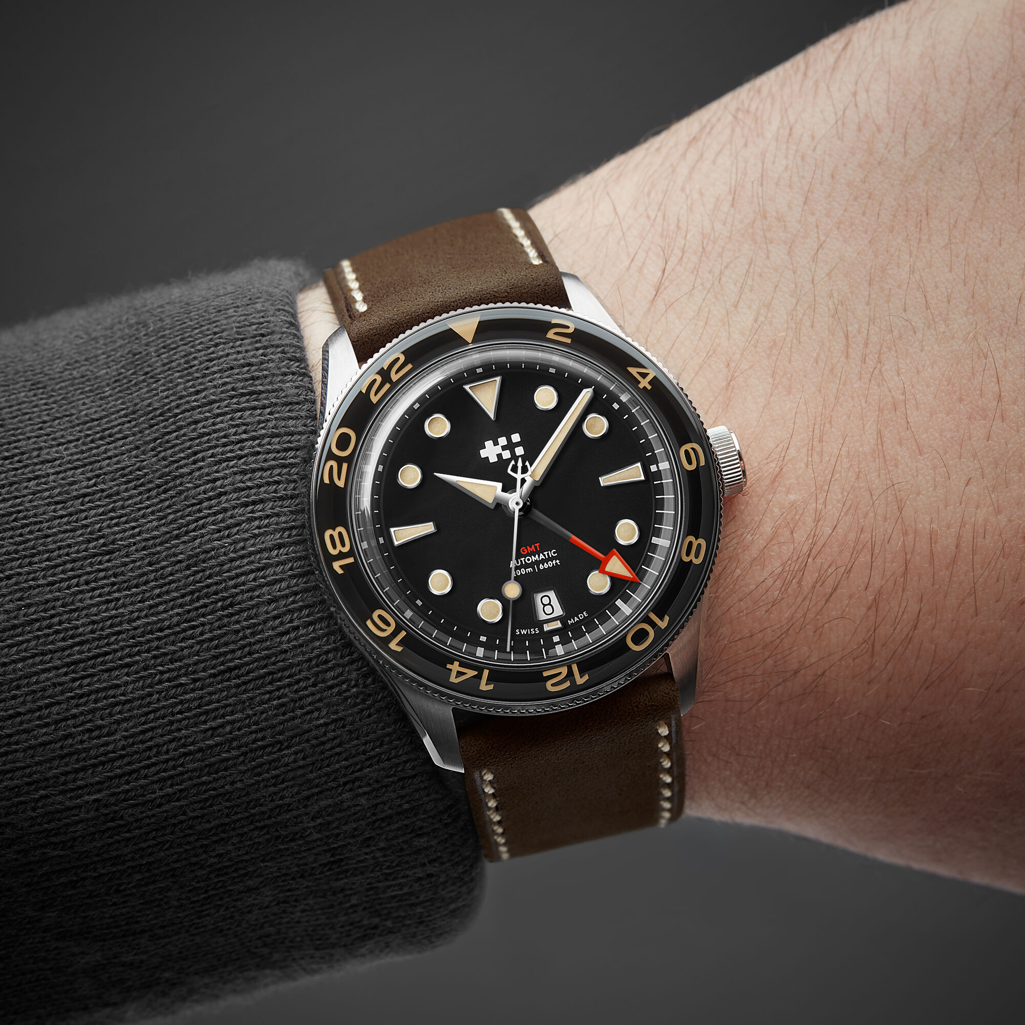 C65 Aquitaine GMT  Brown Vintage Oak Leather