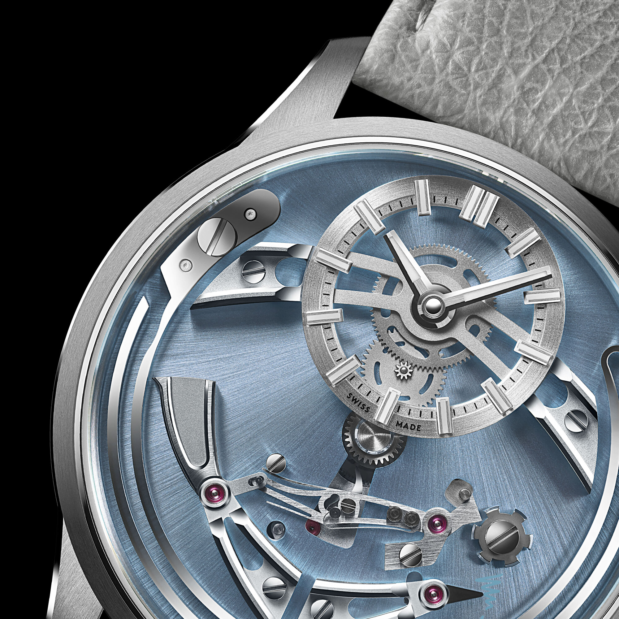 C1 Bel Canto Cielo|Grey Fine Italian Leather