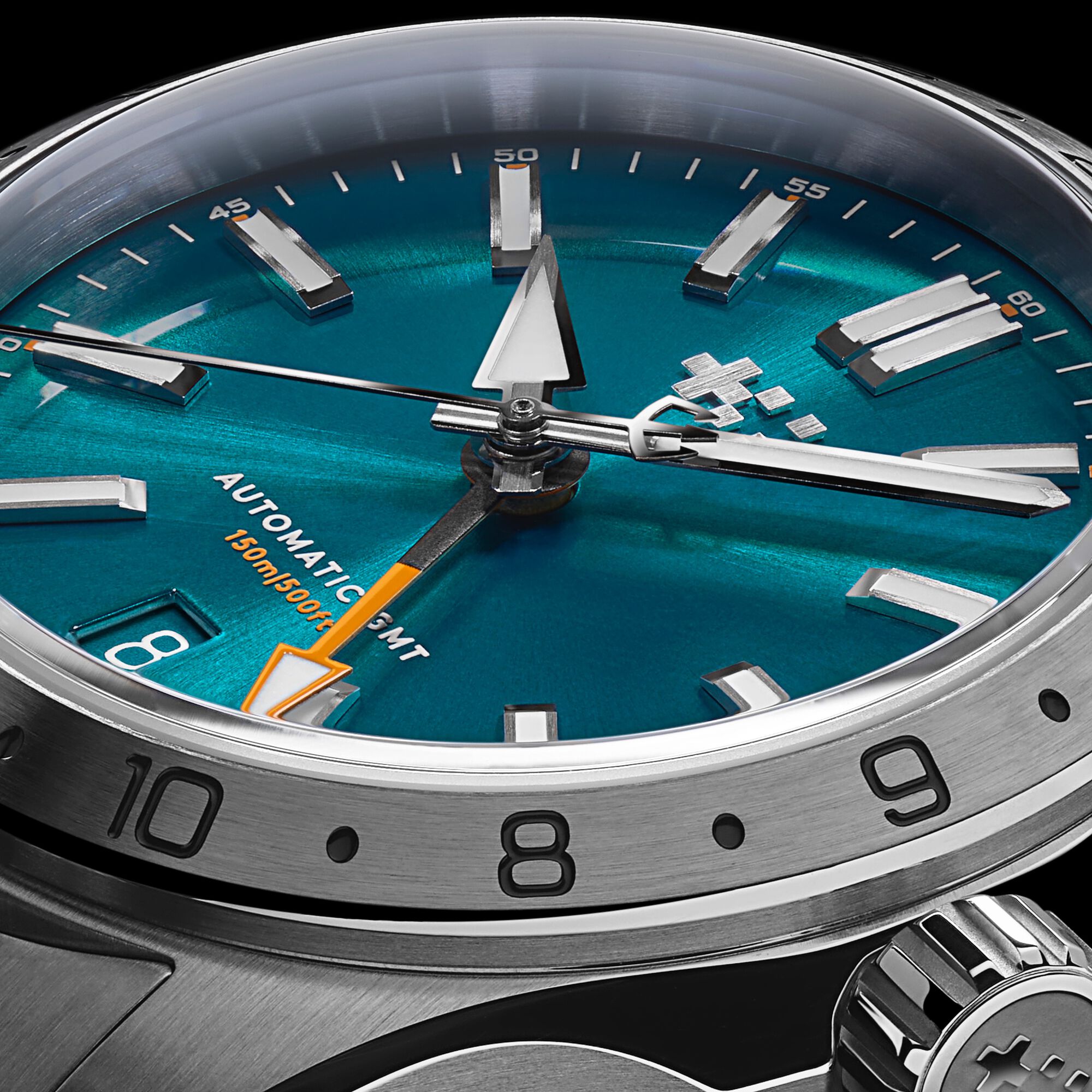 C63 Sealander GMT 36  36mm|Dragonfly Blue/Silver|Camel Vintage Oak Leather
