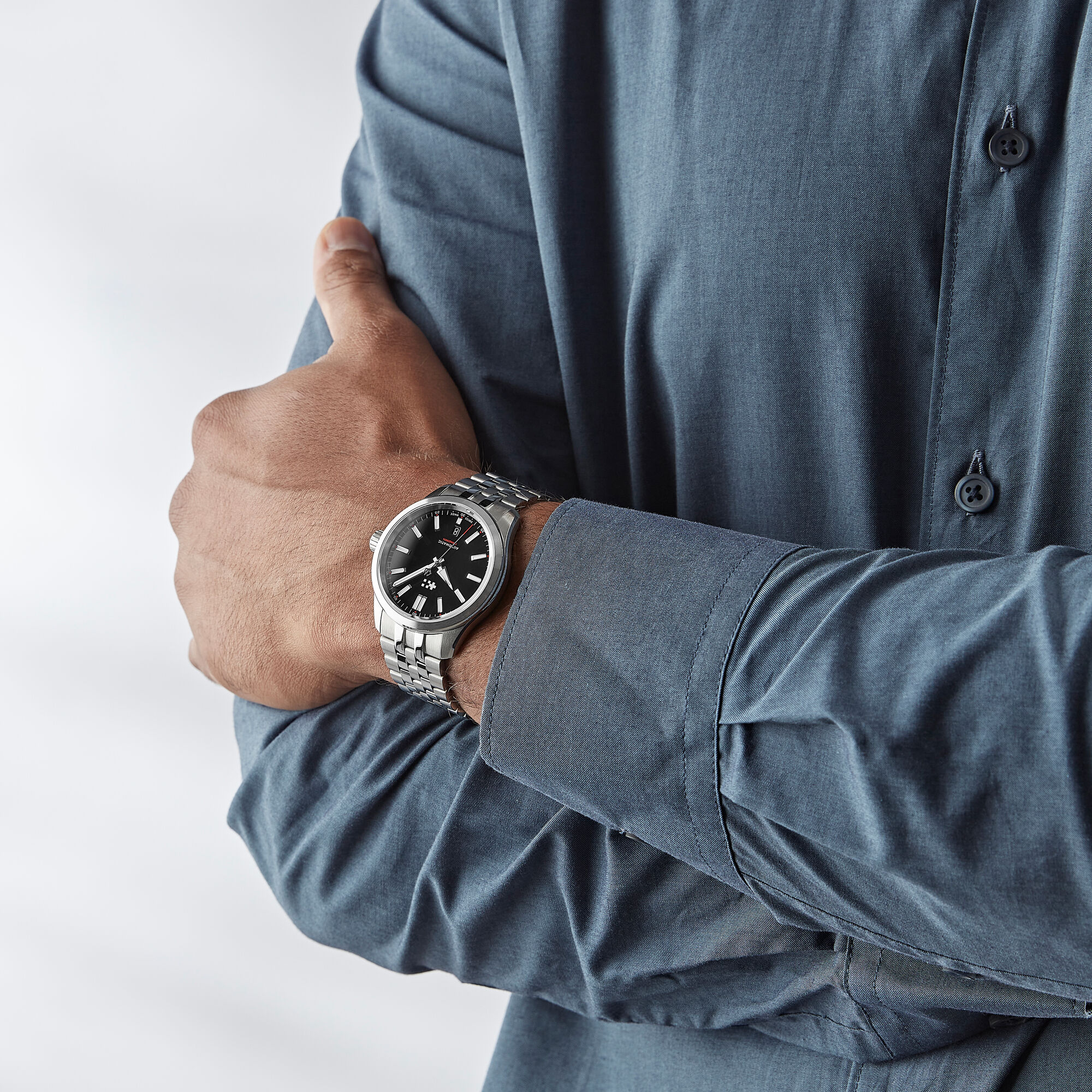 C63 Sealander Automatic Black/Silver|Consort Bracelet