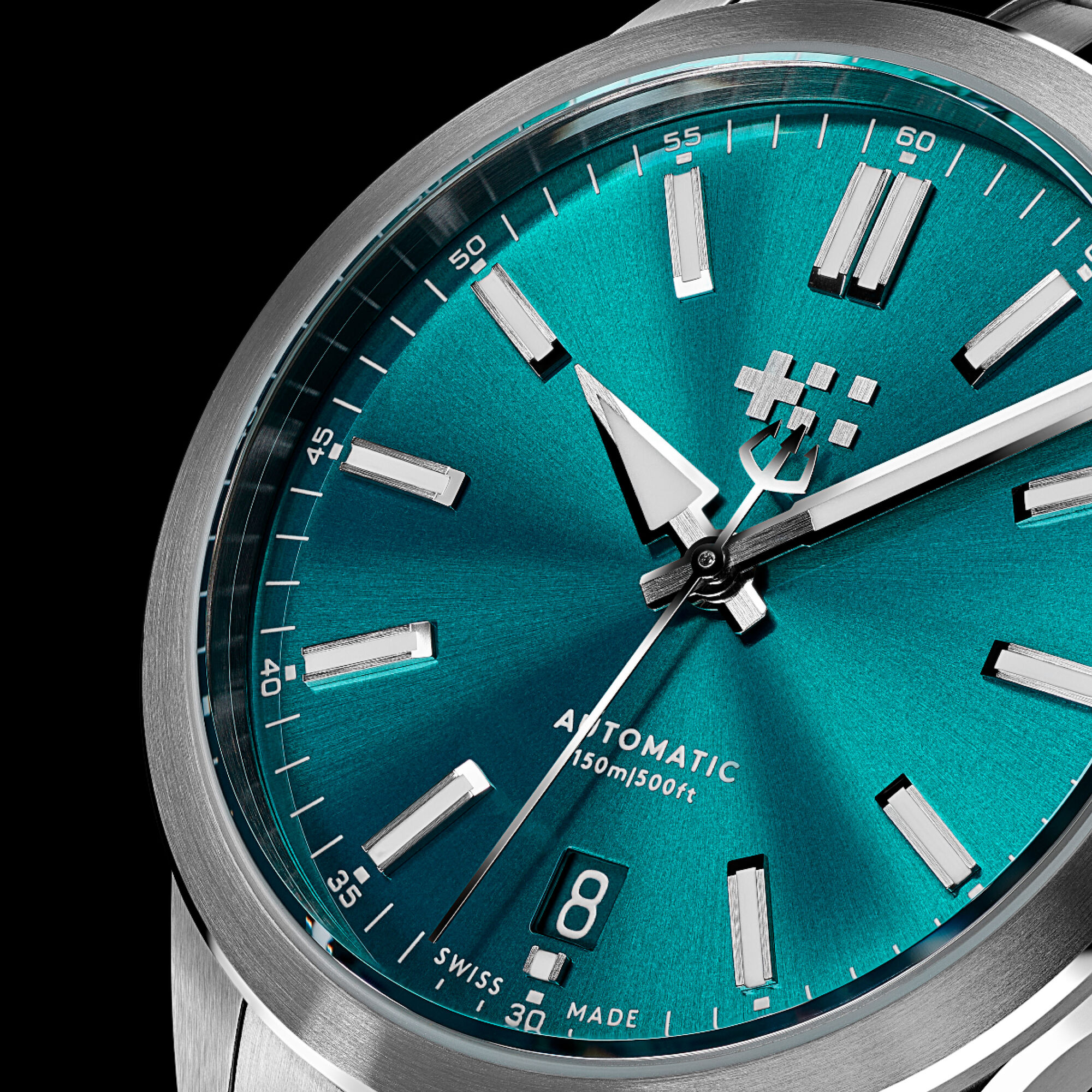 C63 Sealander Automatic  Dragonfly Blue/Silver|Bader Bracelet