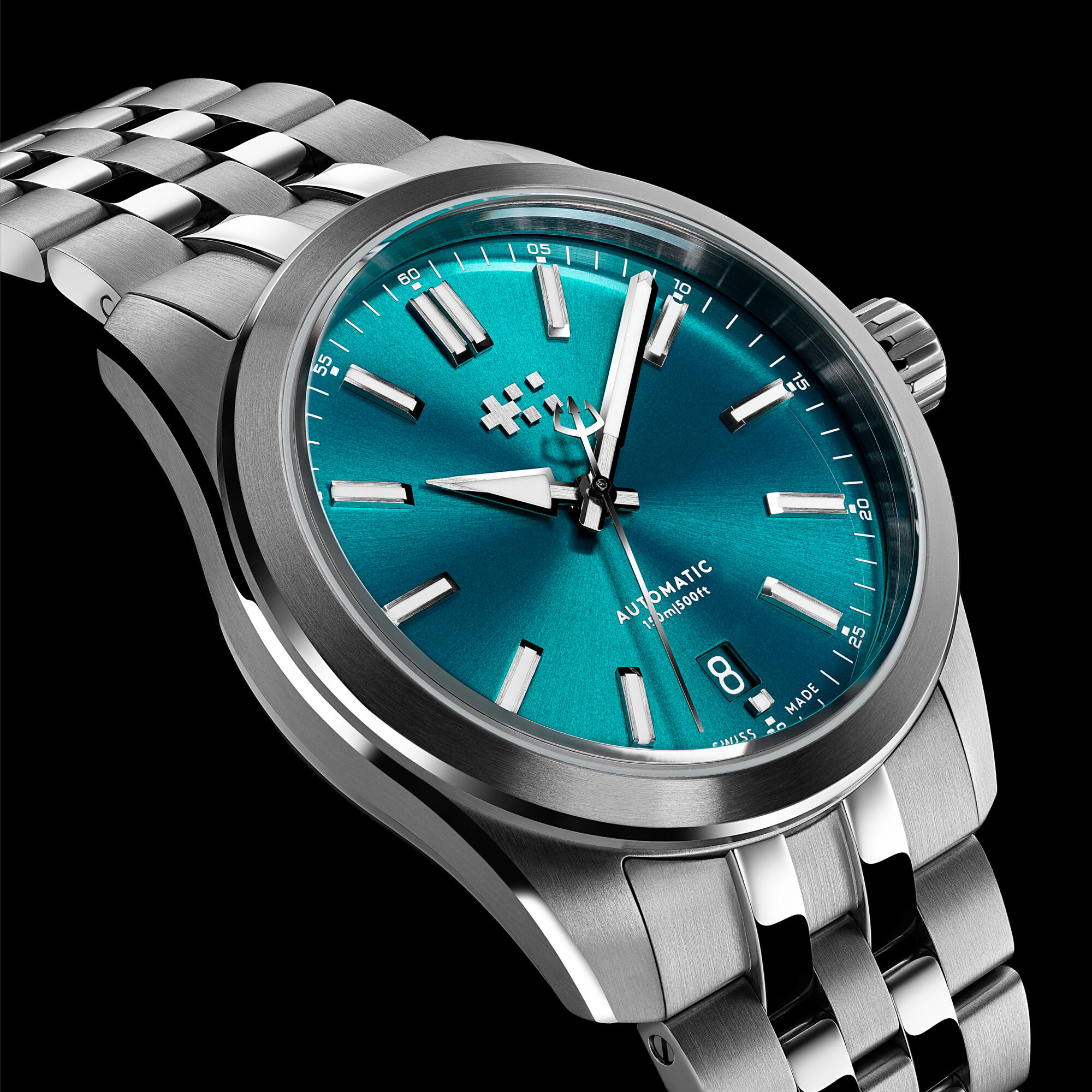 C63 Sealander Automatic  Dragonfly Blue/Silver|Bader Bracelet