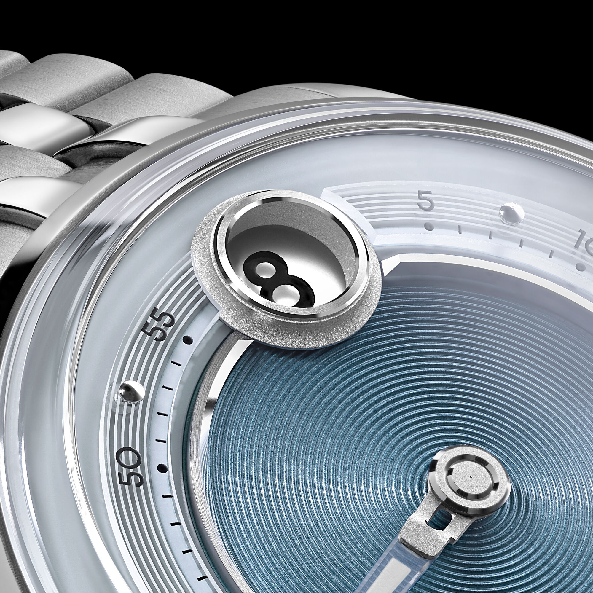 C1 Jump Hour Mk V Noon|Grey Fine Italian Leather 1 C1 Jump Hour Mk V Noon|Grey Fine Italian Leather