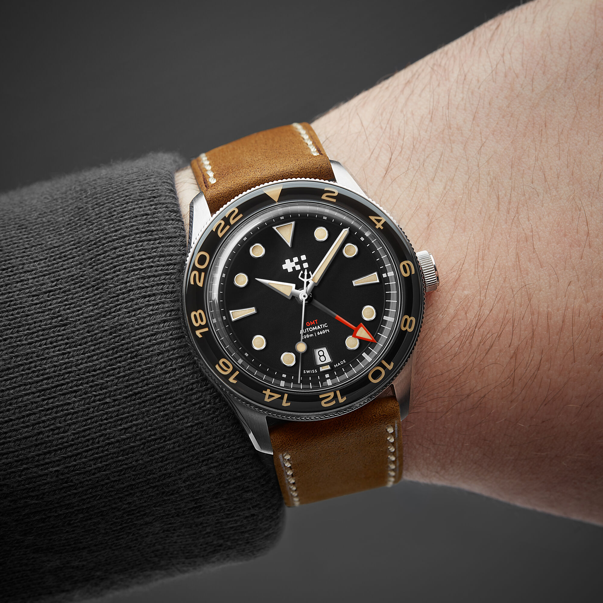 C65 Aquitaine GMT  Camel Vintage Oak Leather