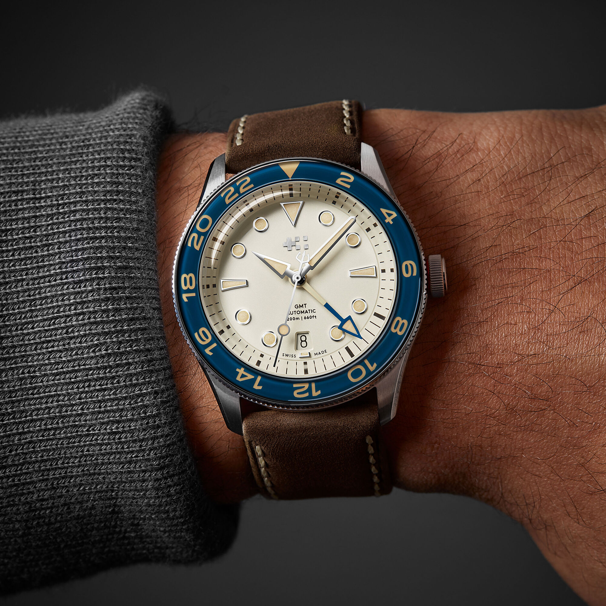C65 Aquitaine GMT  Brown Vintage Oak Leather