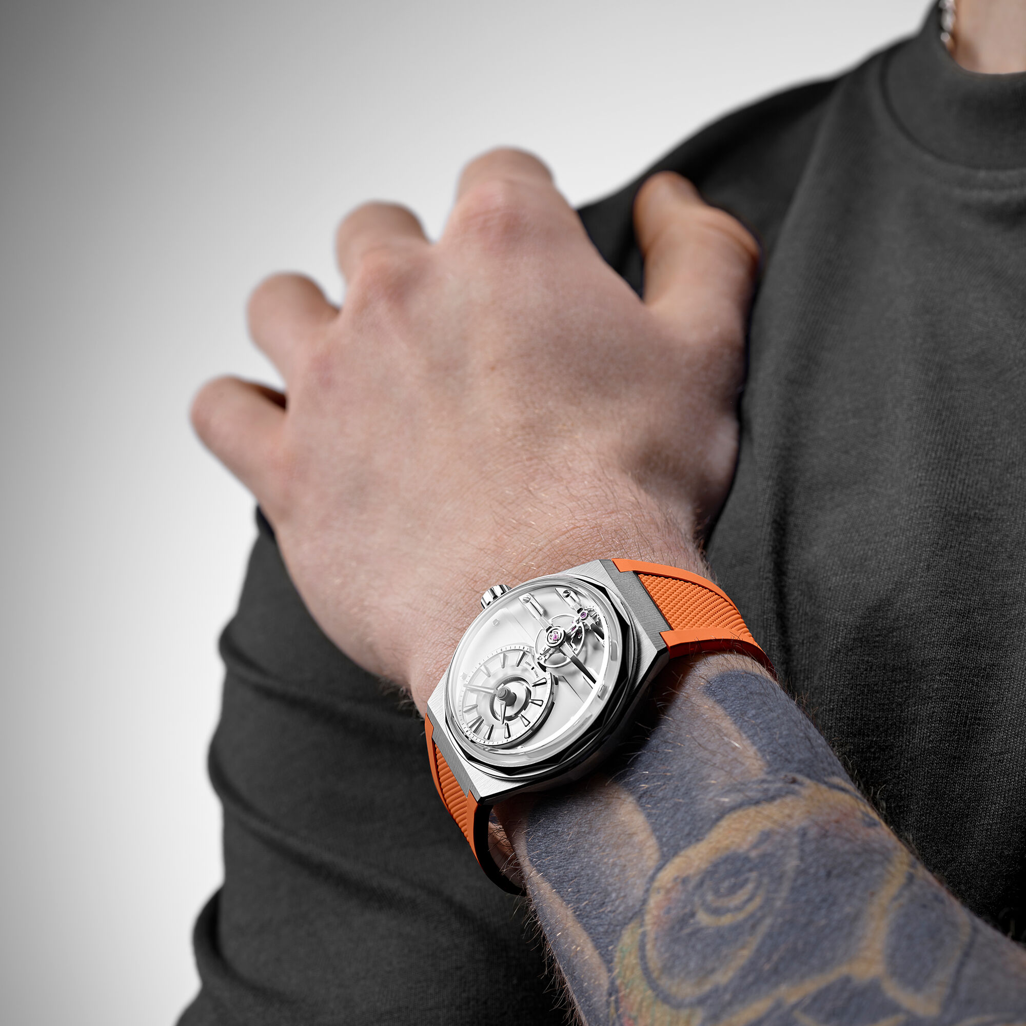 The C12 Loco  Alabaster White|Orange Rubber