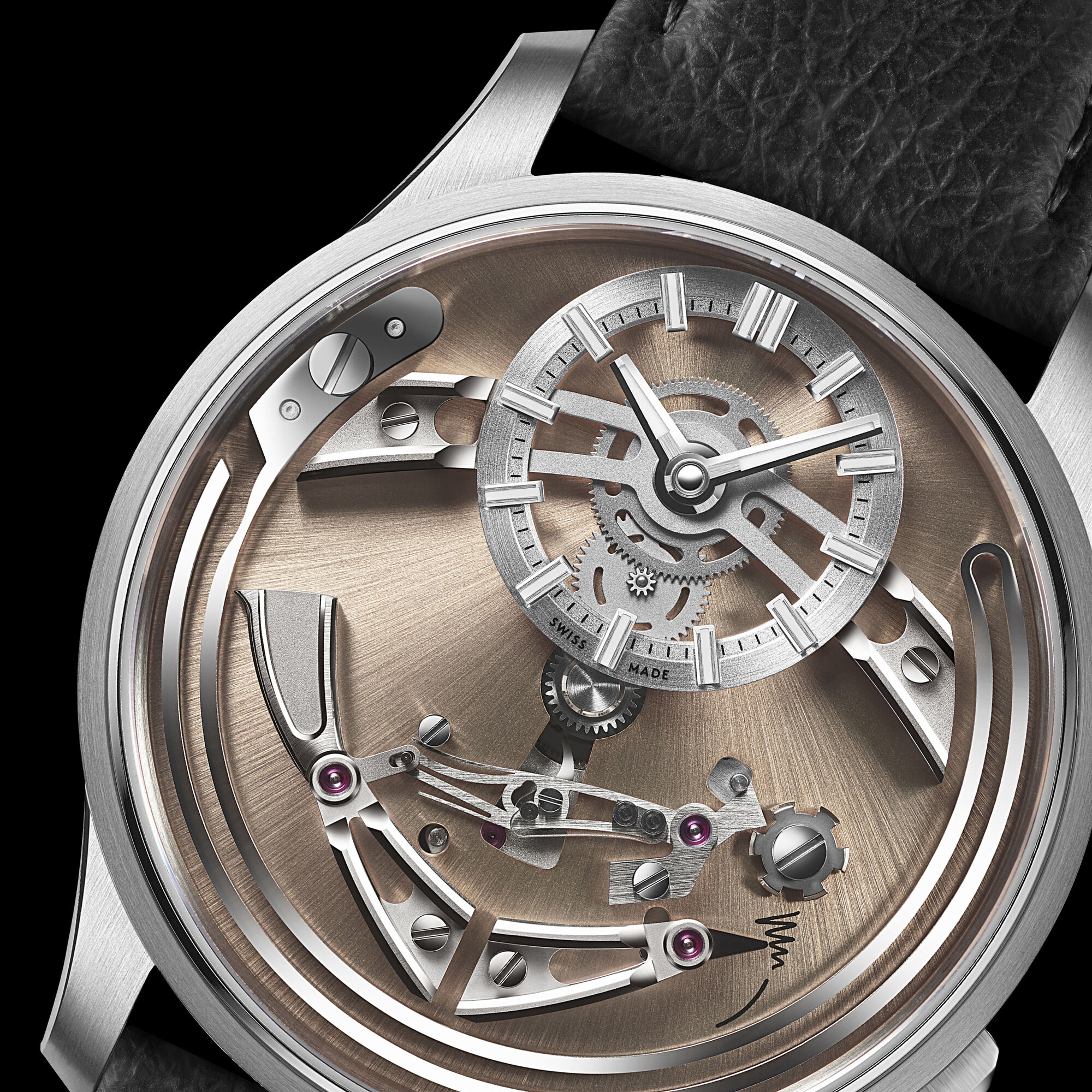 C1 Bel Canto Rosa|Black Fine Italian Leather