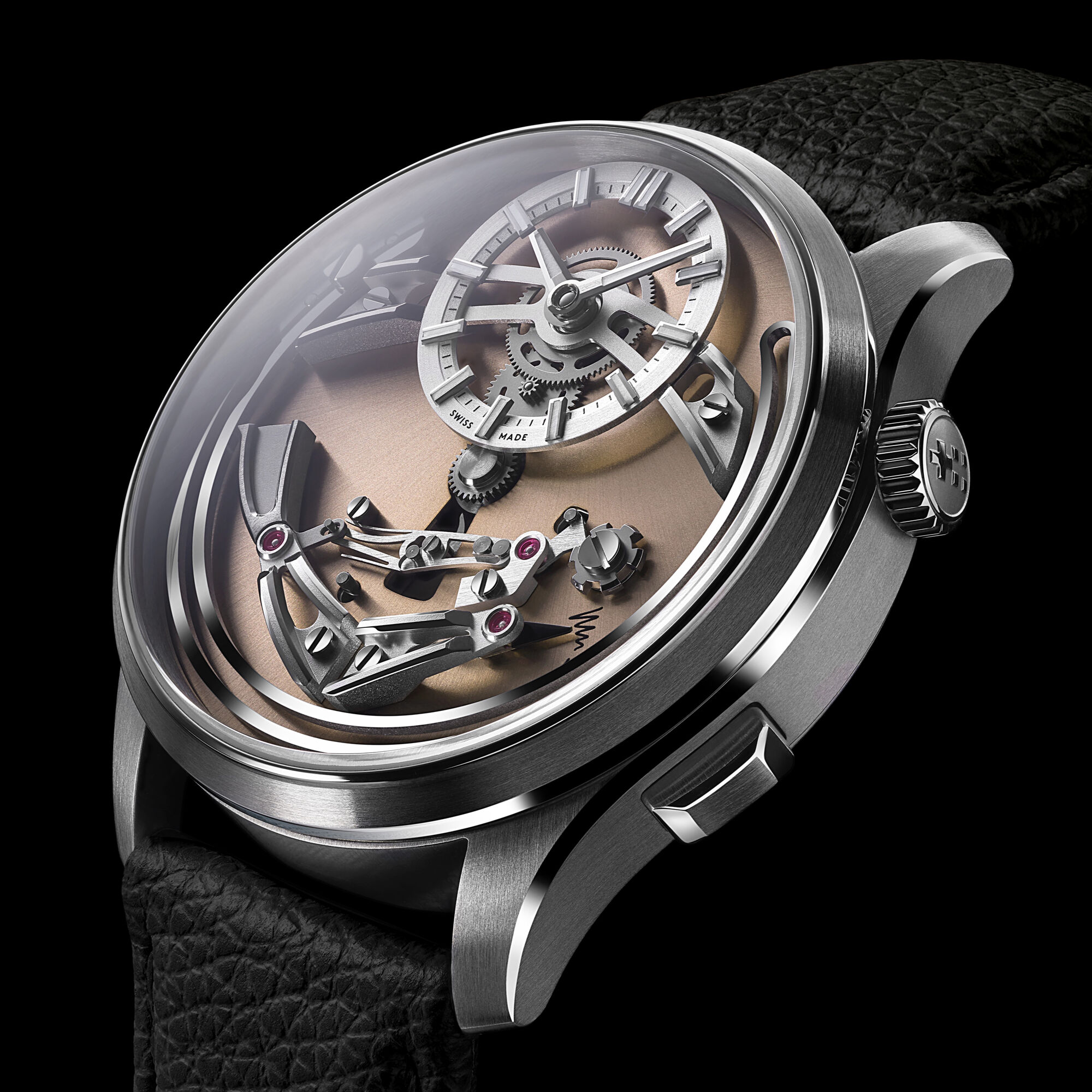 C1 Bel Canto Rosa|Black Fine Italian Leather