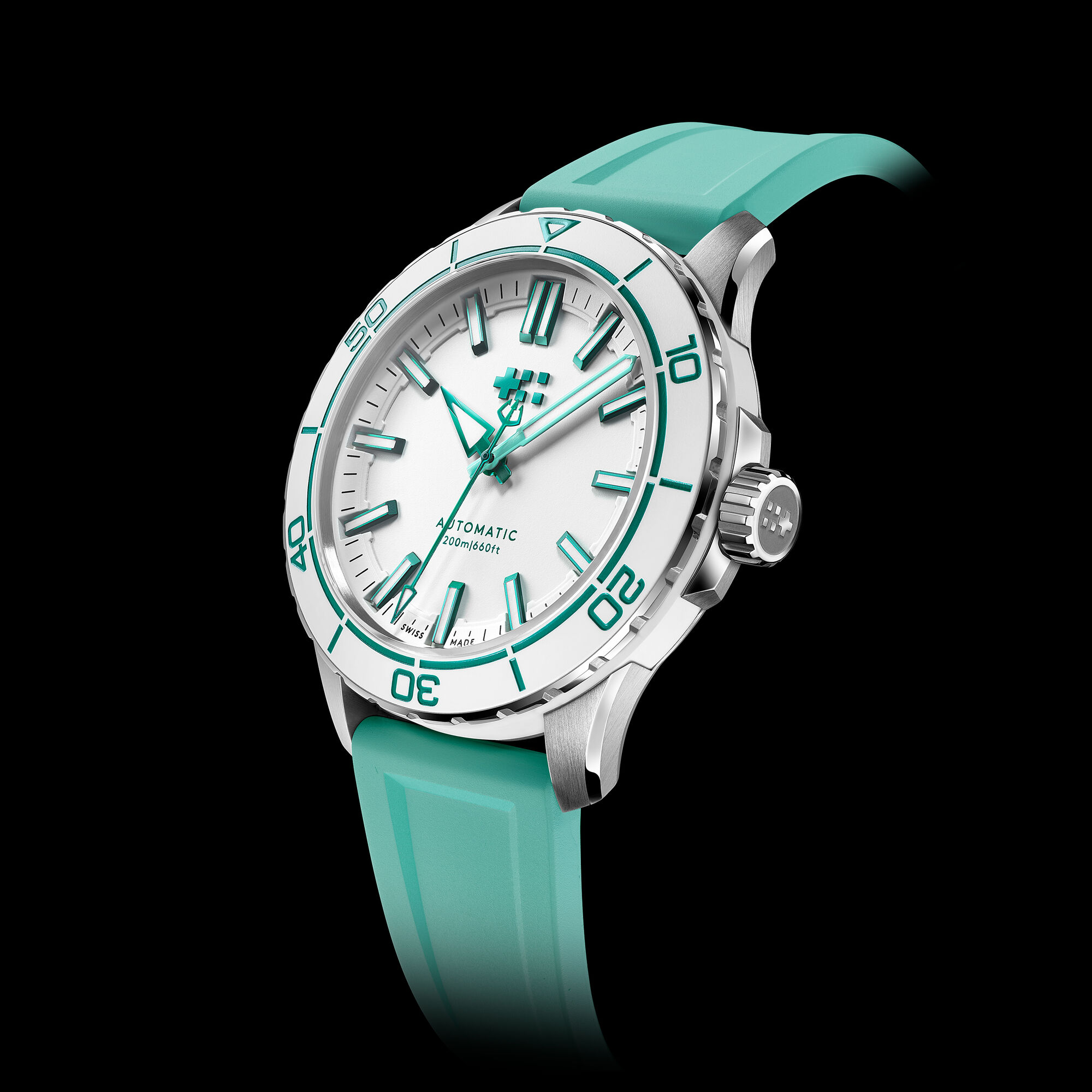 C60 Trident Reef  44mm|Acro White|Yellow Aquaflex Rubber