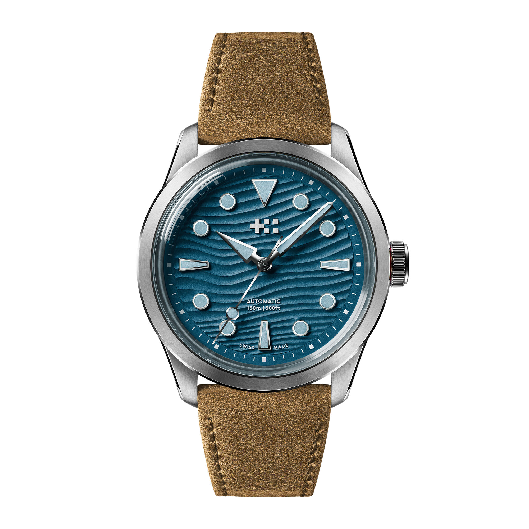 Orlando Leather  Camel Orlando Leather|Steel dress clasp